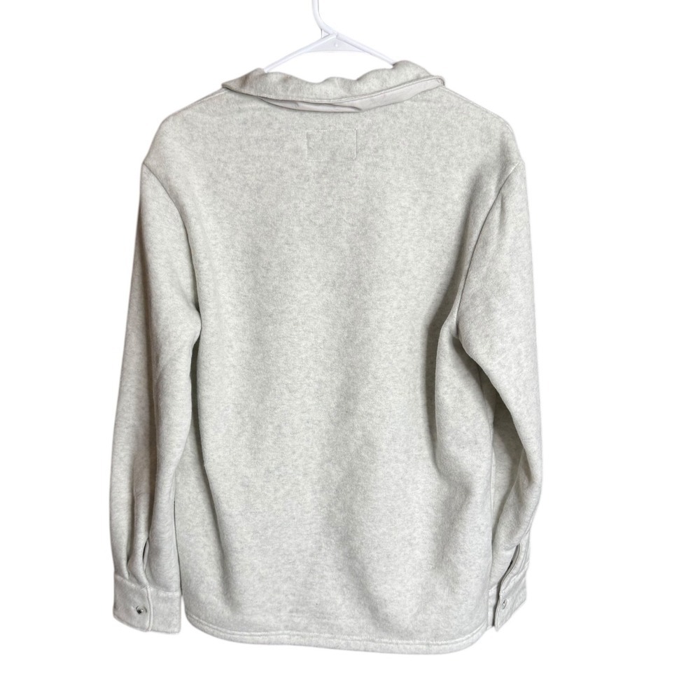 Goodfellow Women's Oversized Gray Sherpa Jacket Small Oversized Warm - Picture 5 of 5